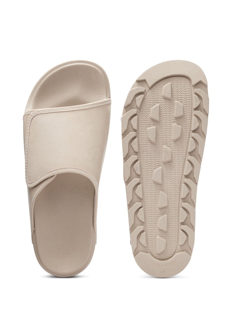 HUGO Natural Suede Sliders - Image 1 of 2 HUGO Natural Suede Sliders - Image 1 of 2