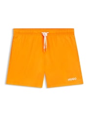 HUGO Orange Logo Swim Shorts - Image 6 of 6