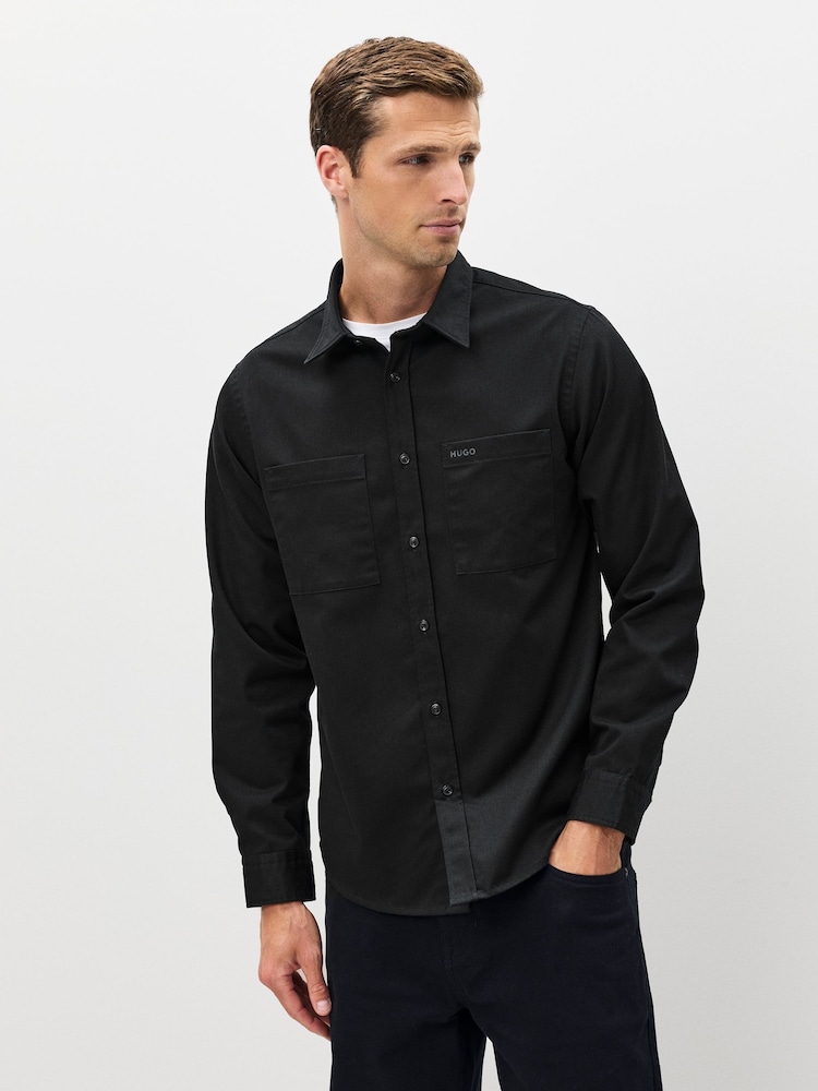 HUGO Black Egrin Shirt - Image 1 of 5 HUGO Black Egrin Shirt - Image 1 of 5
