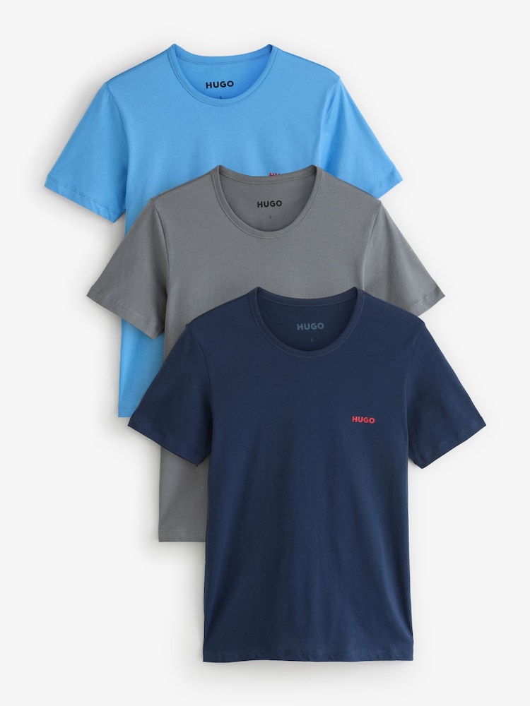 HUGO Natural T-Shirt  3 Pack - Image 1 of 5