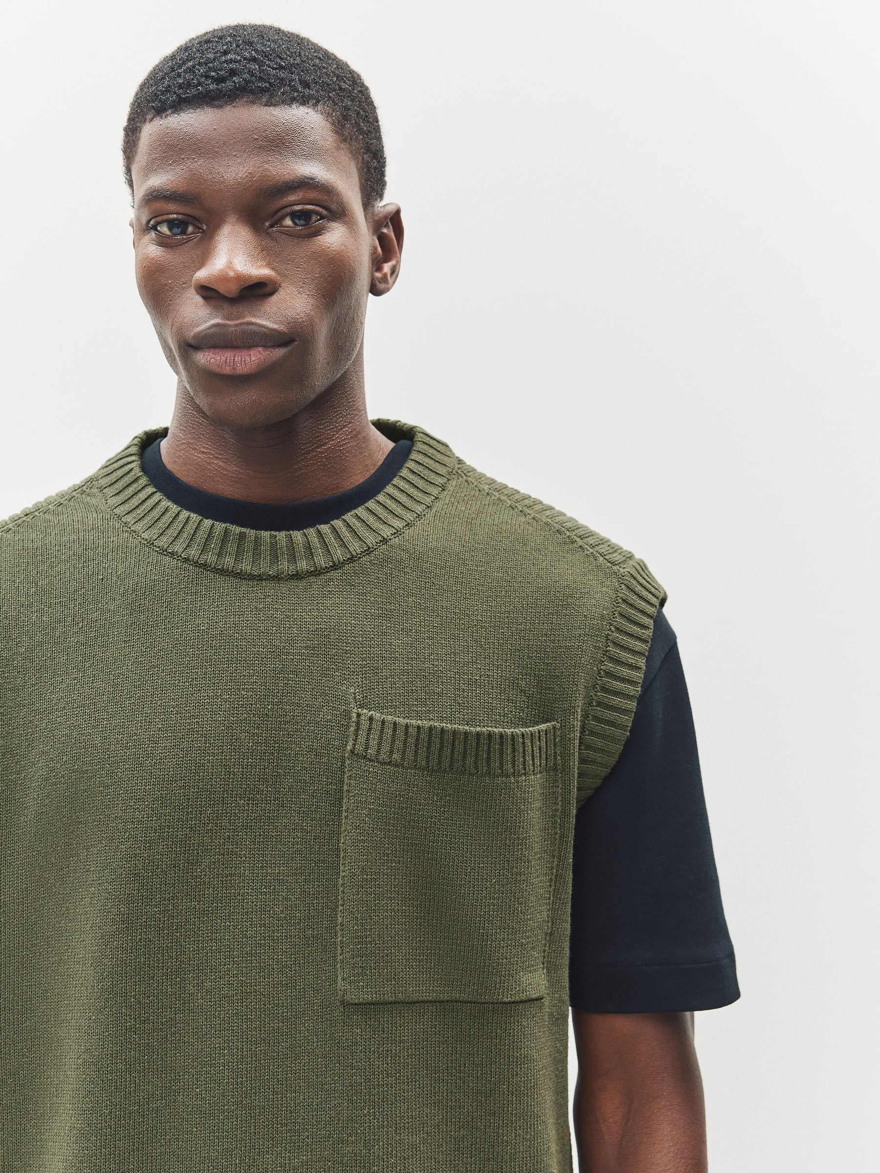 Buy HUGO Green Knitted Vest with Pocket from Next USA