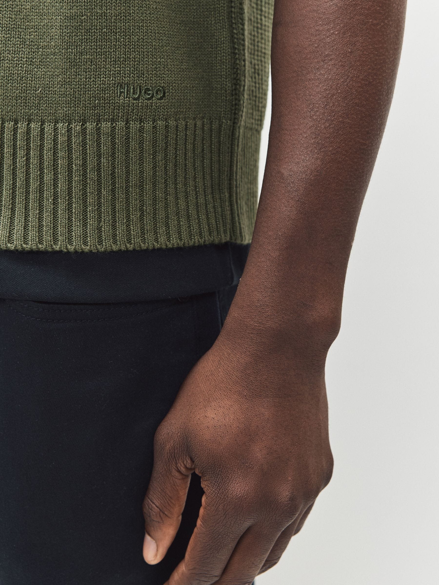 Buy HUGO Green Knitted Vest with Pocket from Next USA