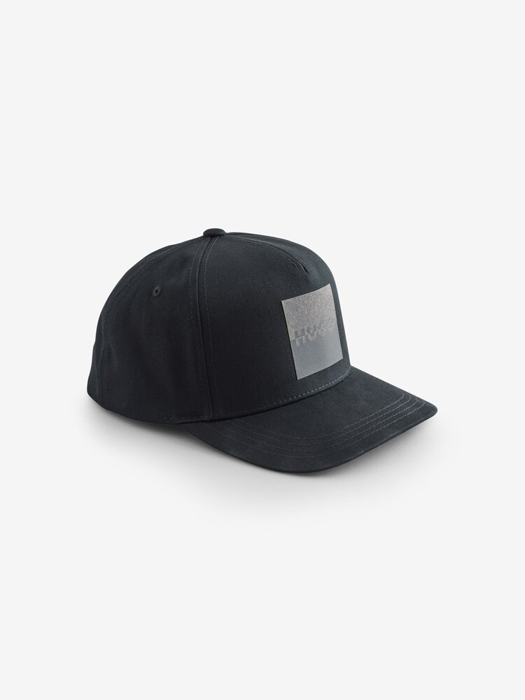 HUGO Black Split Logo Cap - Image 1 of 1
