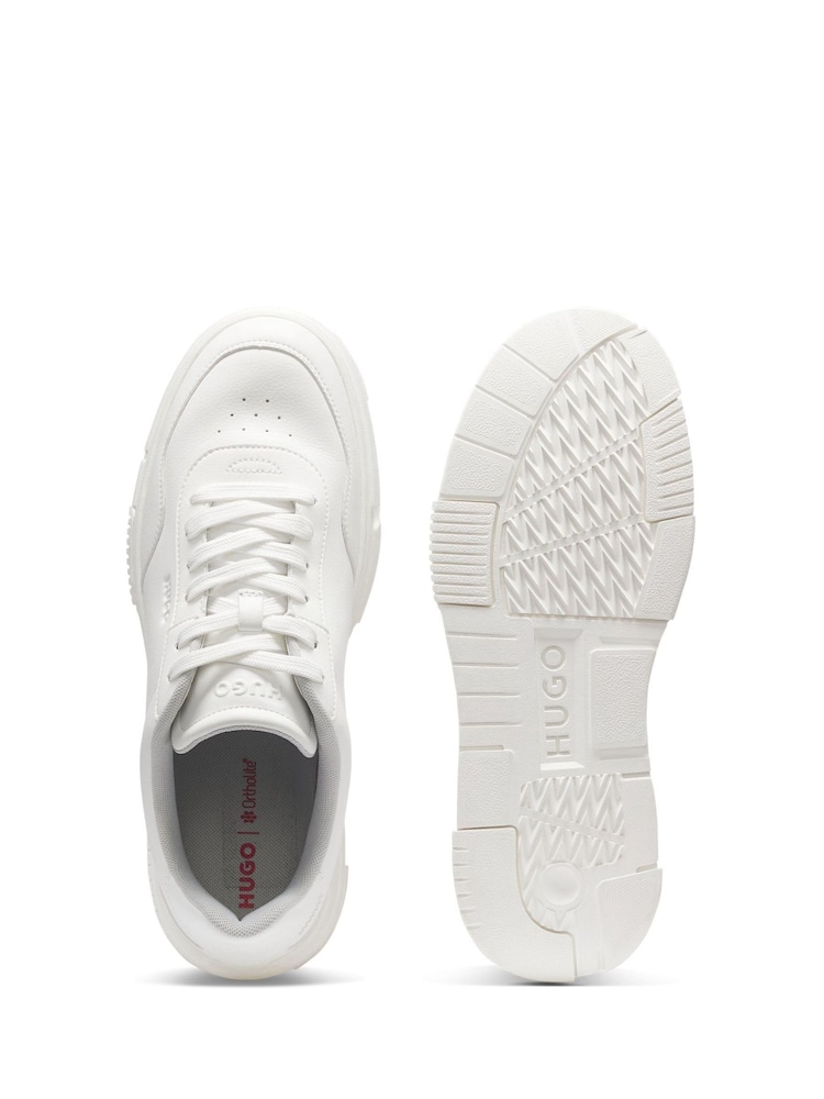HUGO White Tonal Logo Trainers - Image 2 of 2 HUGO White Tonal Logo Trainers - Image 2 of 2