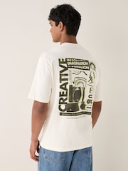 HUGO Logo Graphic Print T-Shirt - Imagen 3 de 5