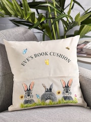 Personalised 100% Cotton Pocket Book Cushion by Loveabode - Image 3 of 4