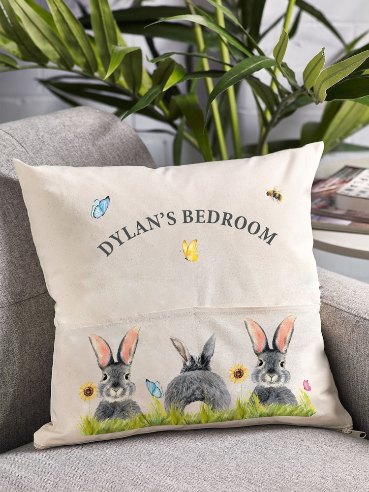 Personalised 100% Cotton Pocket Book Cushion by Loveabode - Image 4 of 4