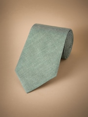 Light Green Signature Made In Italy Printed Melange Look Tie - Image 1 of 3