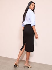 Friends Like These Black Pencil Midi Skirt - Image 4 of 4