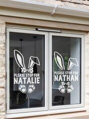 Personalised Easter Window Sticker by Loveabode - Image 1 of 4
