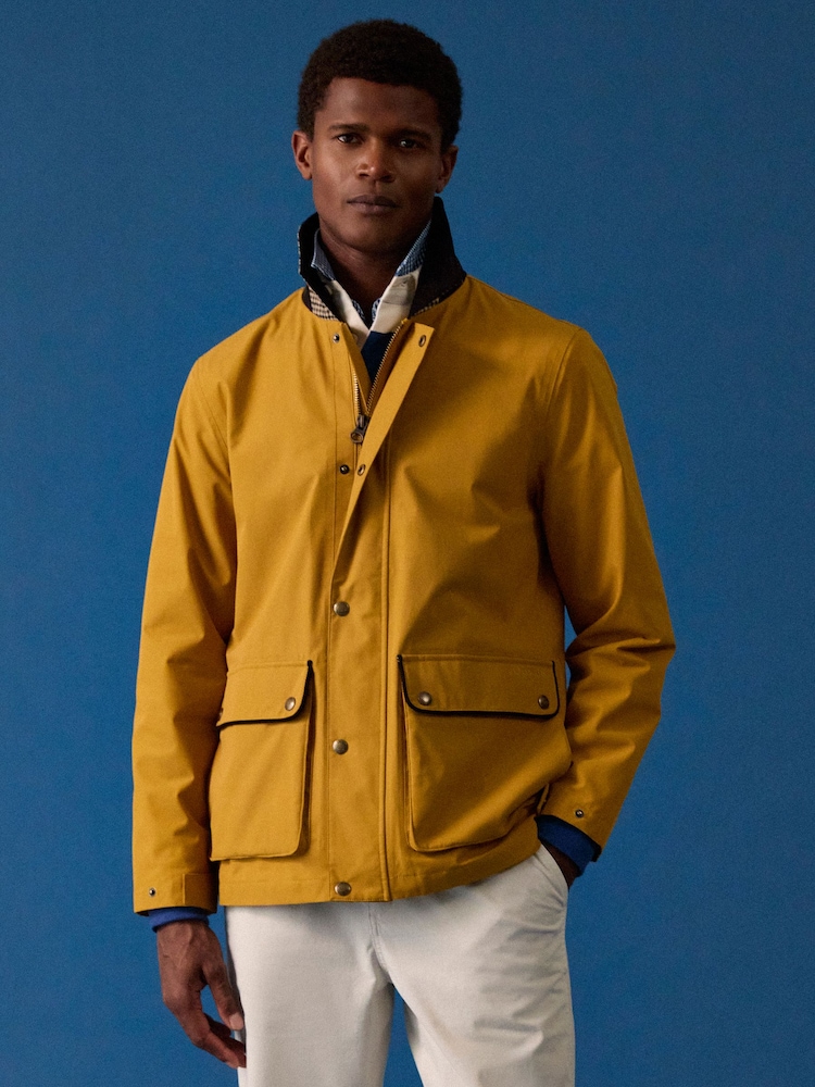 Joules Westcott Yellow Waterproof Coat - Image 1 of 16