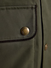 Joules Westcott Green Waterproof Coat - Image 7 of 13