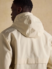 Joules Quayside Stone Lightweight Waterproof Coat with Packable Hood - Image 15 of 16