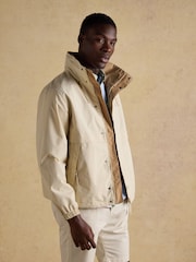 Joules Quayside Stone Lightweight Waterproof Coat with Packable Hood - Image 5 of 16