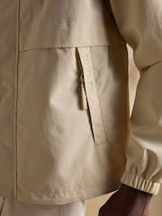 Joules Quayside Stone Lightweight Waterproof Coat with Packable Hood - Image 9 of 16