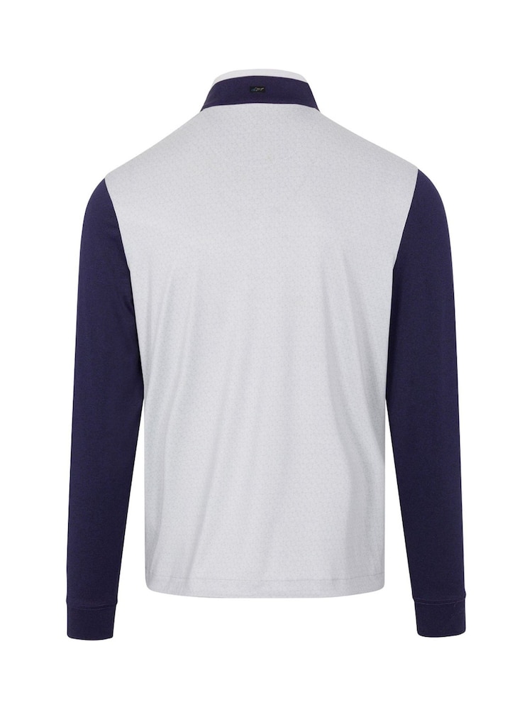 Greg Norman Golf Mens Lighthouse Quarter Zip Mid Layer Sweatshirt - Image 2 of 3