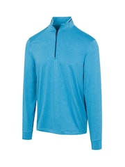 Greg Norman Mens Leaderboard Ultra-Stretch Quarter Zip Golf Mid Layer Sweatshirt - Image 1 of 3
