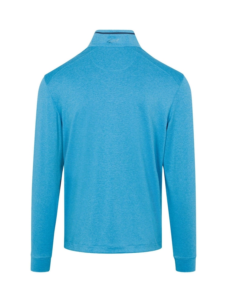 Greg Norman Mens Leaderboard Ultra-Stretch Quarter Zip Golf Mid Layer Sweatshirt - Image 2 of 3
