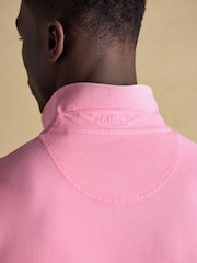 Garment Dyed Pink Cotton Pique Polo Shirt - Image 7 of 8
