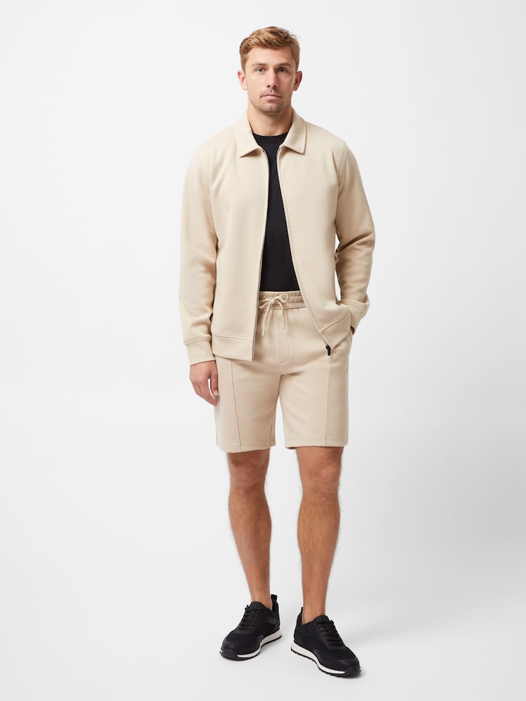 French Connection Natural Blend Zip Through Stretch Collared Sweatshirt - Image 2 of 6