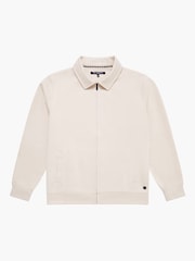 French Connection Natural Blend Zip Through Stretch Collared Sweatshirt - Image 6 of 6