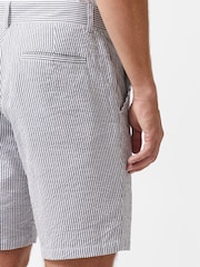 French Connection 100% Cotton Striped Mid-Length Shorts - Imagen 4 de 4