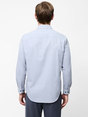 French Connection Grey 100% Cotton Chest Pocket Long Sleeve Button Up Shirt - Image 2 of 5
