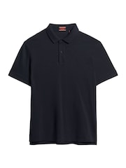 Superdry Blue Dark City Pique Polo Shirt - Image 5 of 6