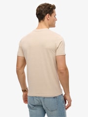 Superdry Nude Venue Logo Stripe Relaxed 100% Cotton T-Shirt - Image 2 of 6