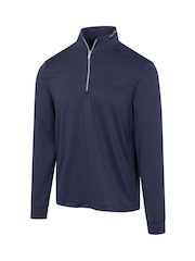 Greg Norman Mens Leaderboard Ultra-Stretch Quarter Zip Golf Mid Layer Sweatshirt - Image 1 of 3