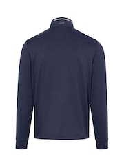 Greg Norman Mens Leaderboard Ultra-Stretch Quarter Zip Golf Mid Layer Sweatshirt - Image 2 of 3
