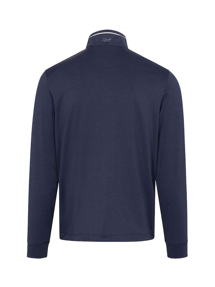 Greg Norman Mens Leaderboard Ultra-Stretch Quarter Zip Golf Mid Layer Sweatshirt - Image 2 of 3