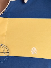 Joules Rugby Club Yellow & Blue Stripe Long Sleeve Shirt - Image 11 of 13