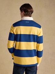 Joules Rugby Club Yellow & Blue Stripe Long Sleeve Shirt - Image 5 of 13