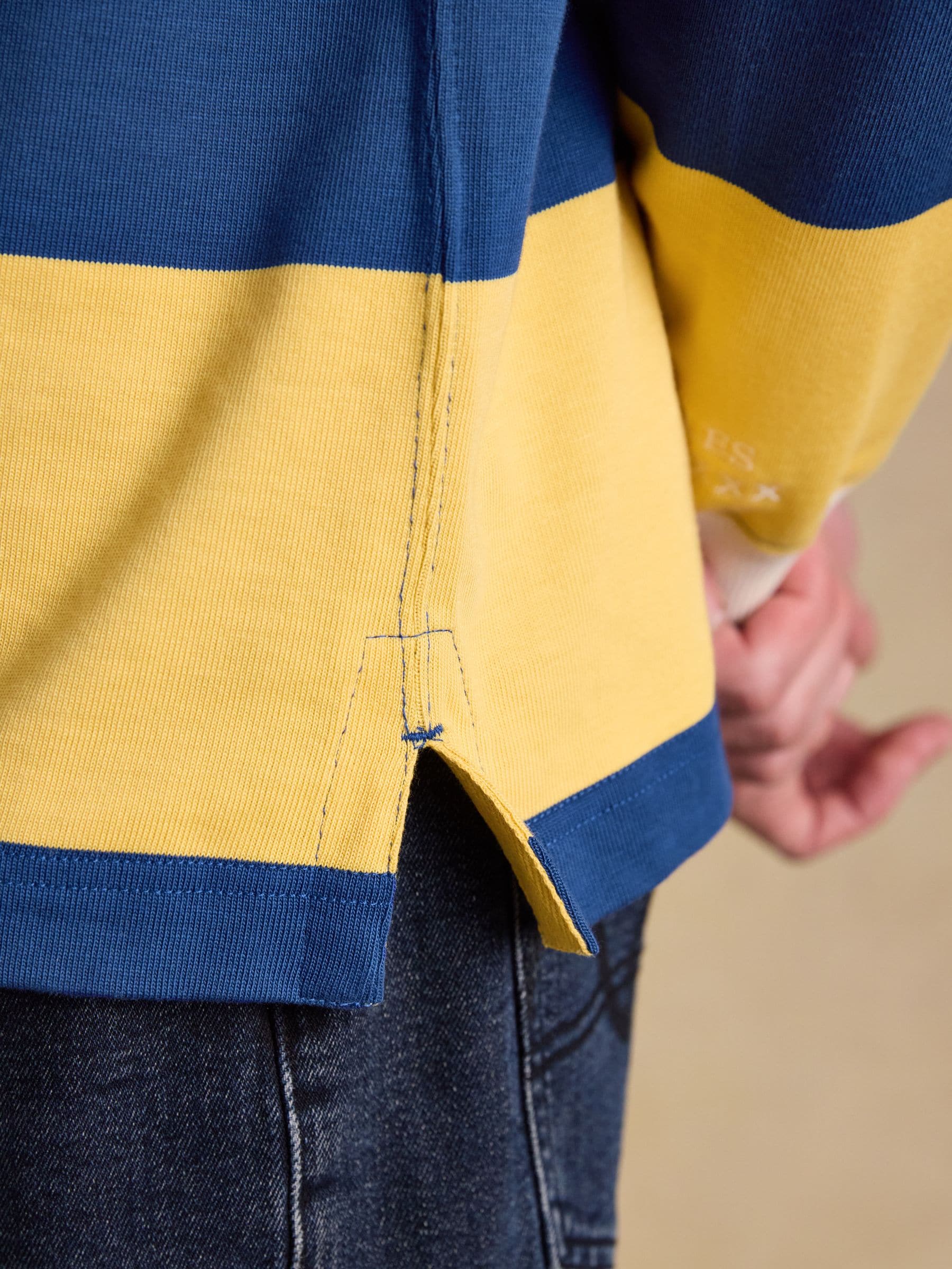 World’s end suquiggle top yellow×navy World's end suquiggle top yellow×navy 【公式通販】