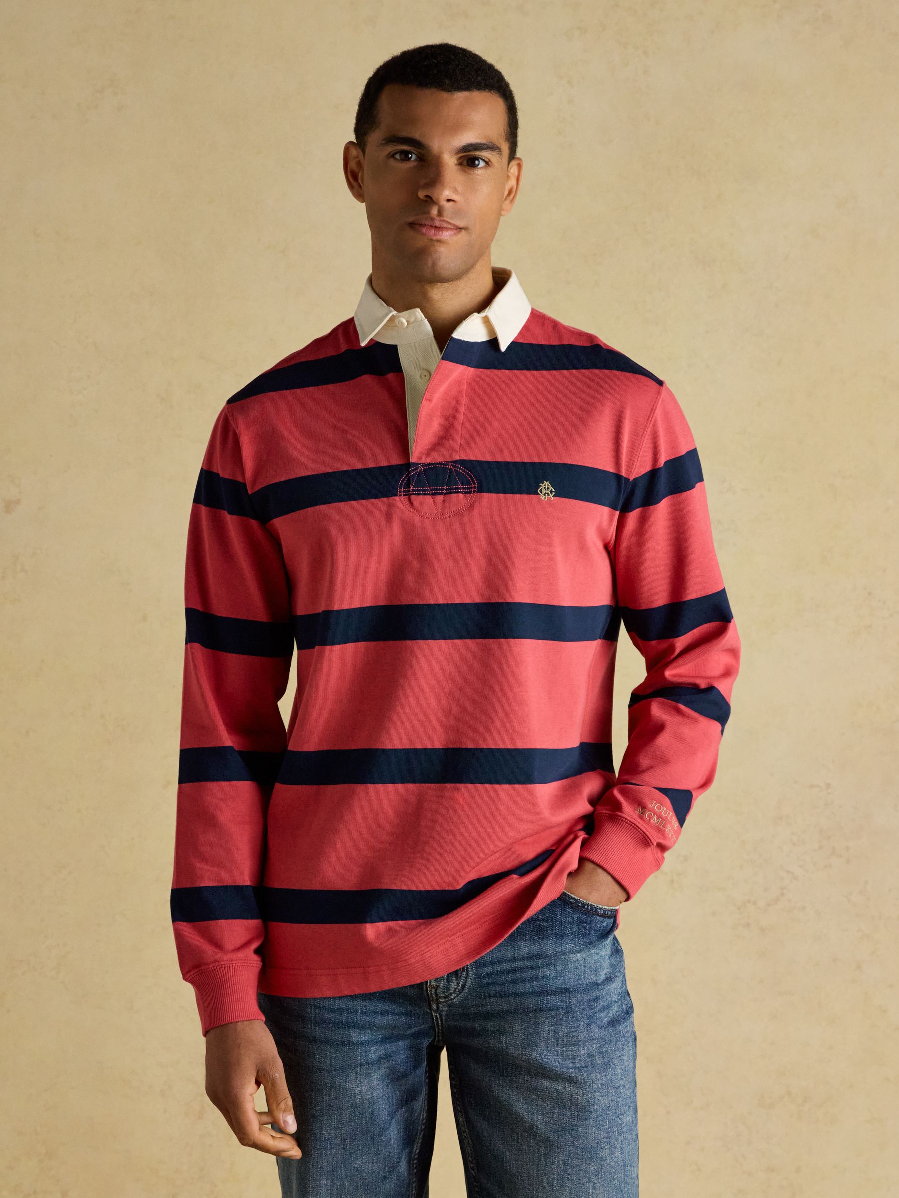 BELVET Striped Rugby Shirt Mサイズ aa6c70fd914893630afeabf434509e