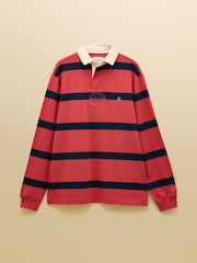 Joules Rugby Club Red & Navy Stripe Long Sleeve Shirt - Image 13 of 13