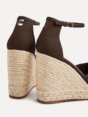 Linzi Brown Gracio Rope Platform Espadrille Wedges With Wrap Around Ankle sandals - Image 5 of 5