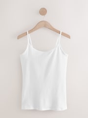 White/Black Thin Strap Vests 5 Pack - Image 2 of 8