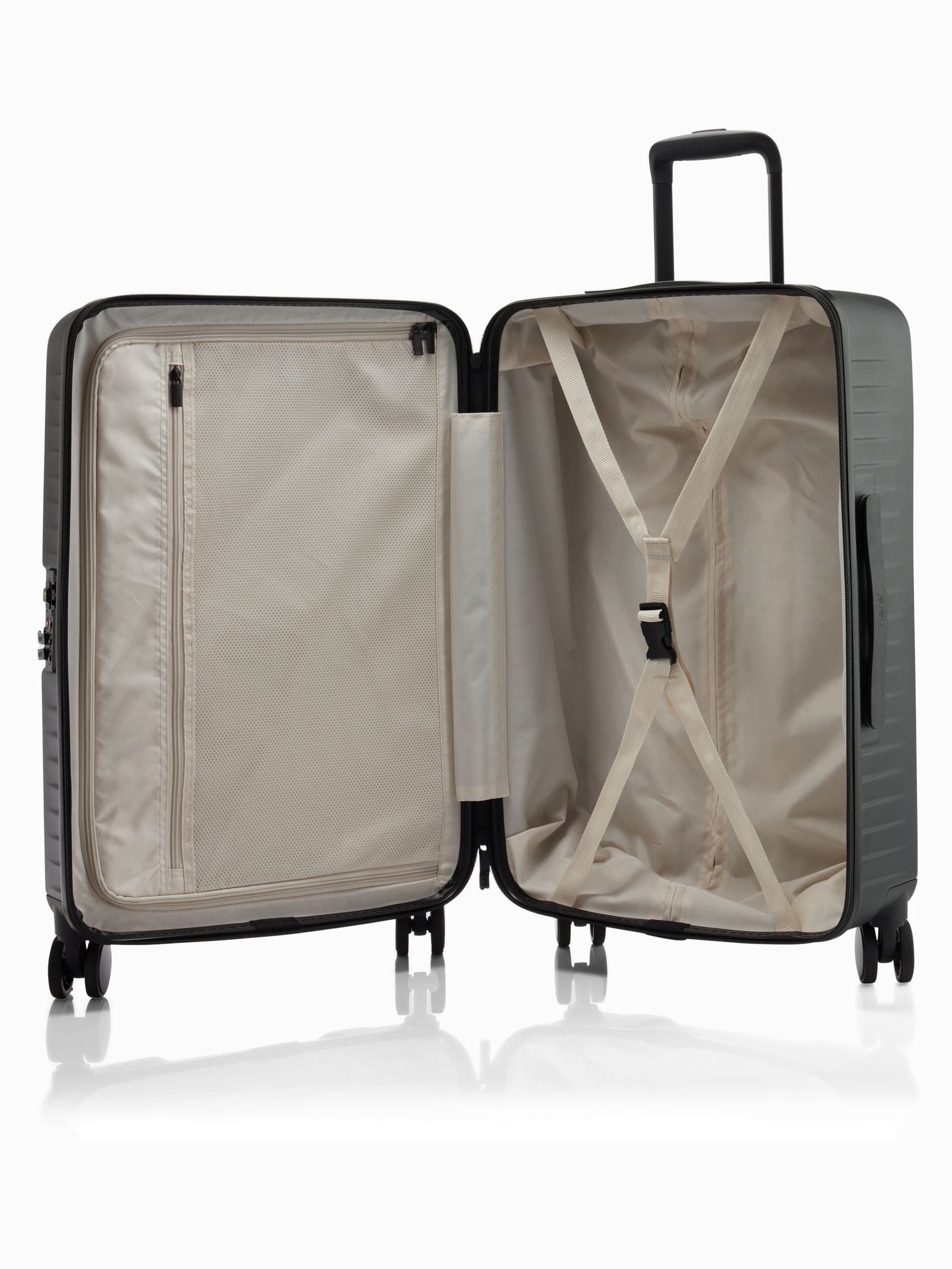 Buy Nere Black Venture DUAL OPEN 65CM Medium Suitcase from Next USA