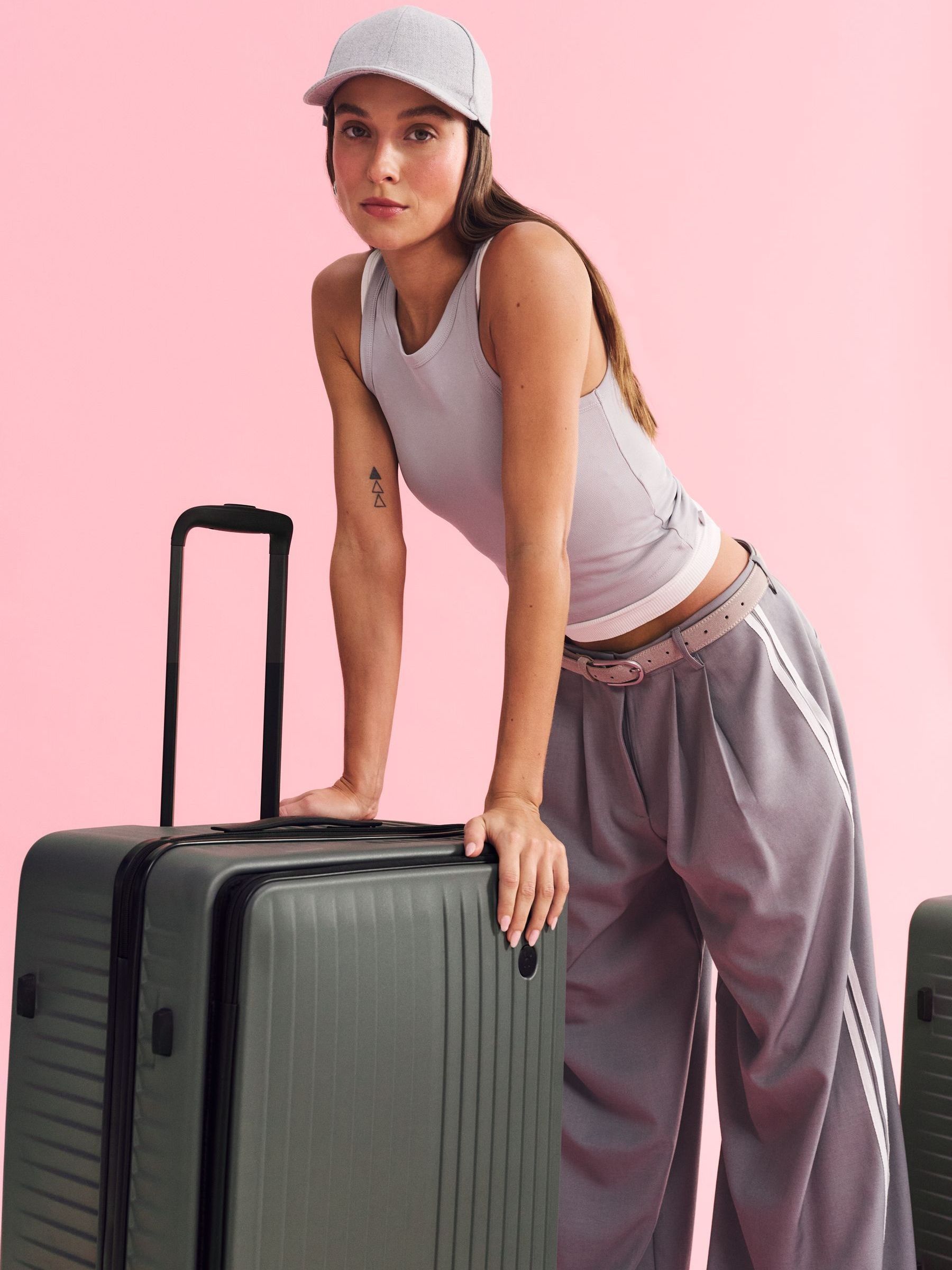 Buy Nere Green Venture DUAL OPEN 75CM Large Suitcase from Next USA