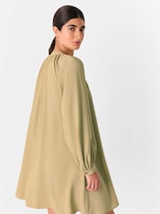 Whistles Green Full Volume Gathered Dress - Image 2 of 5