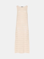 Whistles White Long Crochet Beach 100% Cotton Dress - Image 6 of 6