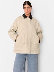 Whistles Nude Fern Waxed 100% Cotton Jacket - Image 1 of 5