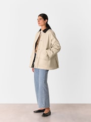 Whistles Nude Fern Waxed 100% Cotton Jacket - Image 4 of 5