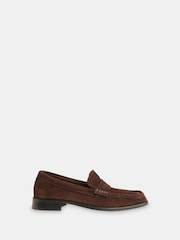 Whistles Brown Mora Suede Square Toe Loafers - Image 2 of 4
