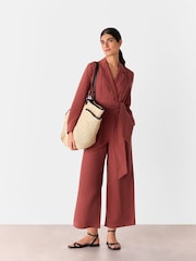 Whistles Relaxed Linen Blend Jumpsuit - Imagen 1 de 5