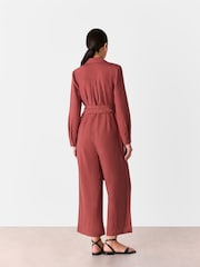Whistles Relaxed Linen Blend Jumpsuit - Imagen 2 de 5