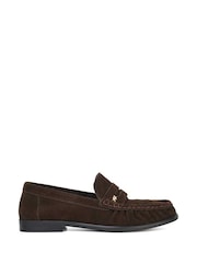 Dune London Grisella Ruch Detail Penny Loafers - Image 2 of 6