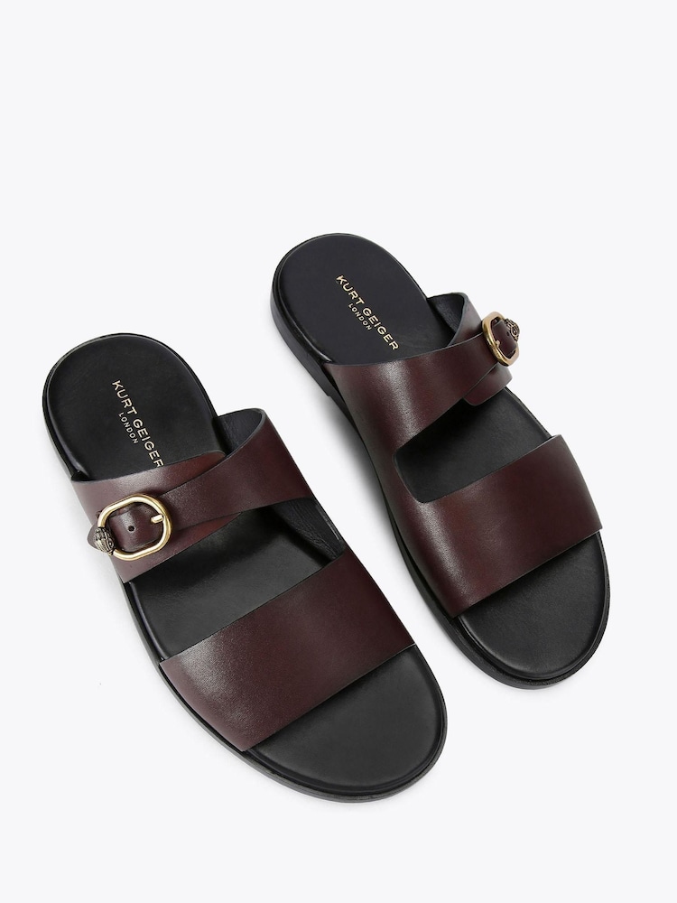 Kurt Geiger London Brent Brown Sandals - Image 2 of 4